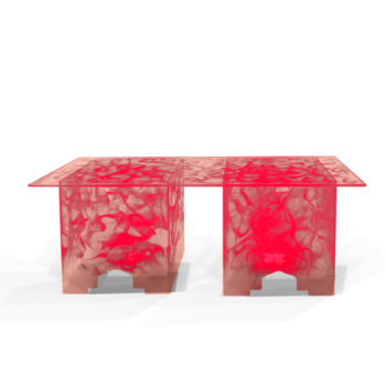 Acrylic Buffet Tables Quest Events Furniture Rental Totally Mod Illuminated Red