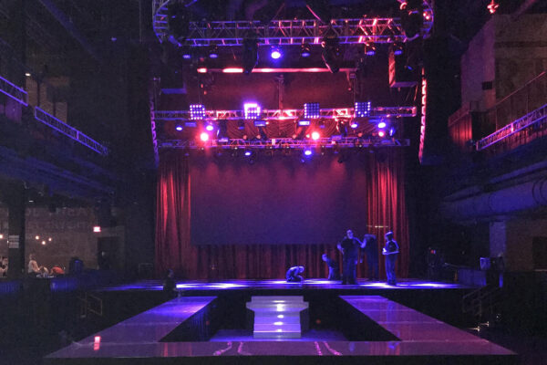 Quest Events AD Scenery Staging BBLV Special Event The Linq Las Vegas Nevada Risers Drape Lighting Corporate